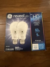 GE Lighting Reveal HD A19 LED Light Bulbs, General Purpose, 60-Watt Replacement,