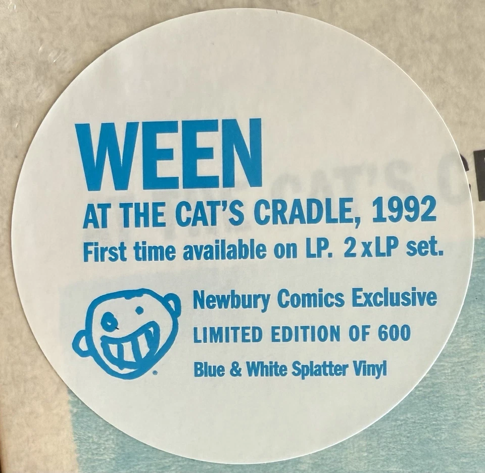 Ween~At The Cats Cradle, Newbury Exclusive [White Blue Splatter Vinyl /600] 2Lp Foto 3 de 4