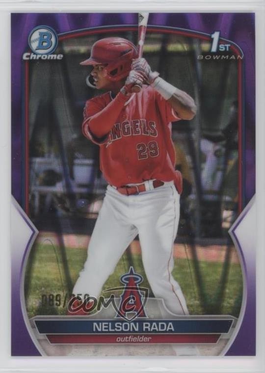 2023 Bowman Chrome Prospects Purple RayWave Refractor /250 Nelson Rada #BCP-132