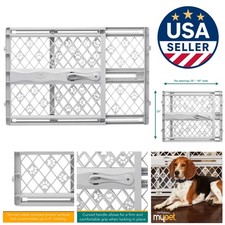 Durable North States Pet Gate: 23" Tall, Fits 26-40" Doorways, Easy Installation