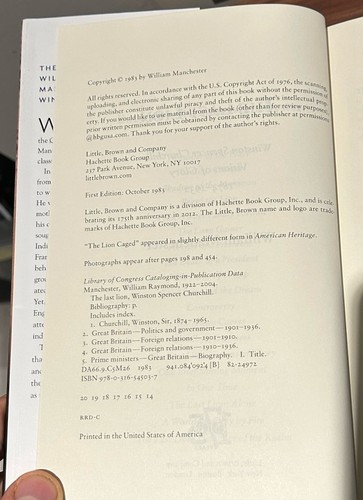 The Last Lion Winston Churchill Trilogy Hardback Book Box Set William Manchester - Picture 17 of 19