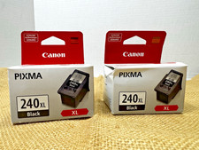 Canon PG-240XL Black Ink Cartridge Lot of 2 Genuine PIXMA FINE New Unopen Box