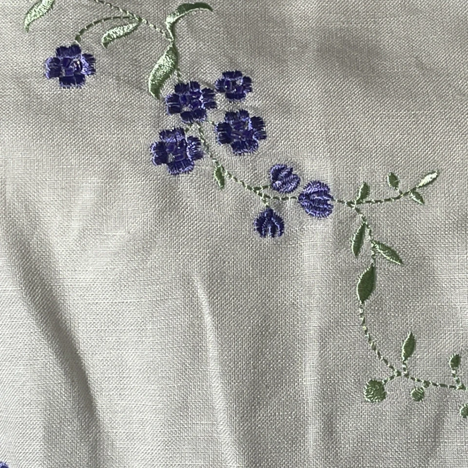 Jessica Howard 90s 3 Piezas Pantalón Traje Conjunto Lila Floral Mezcla Lino Talla 14 De Colección Foto 4 de 4