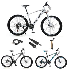 27.5" Wheels Unisex Adults Mountain 21 Speed Bikes Bicycle+Bike Lock+Air Pump B9