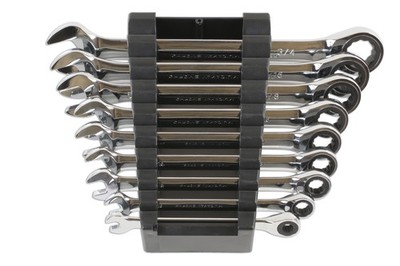 Laser Tools AF Ratchet Ring Combination Spanner Set 9pc 6699