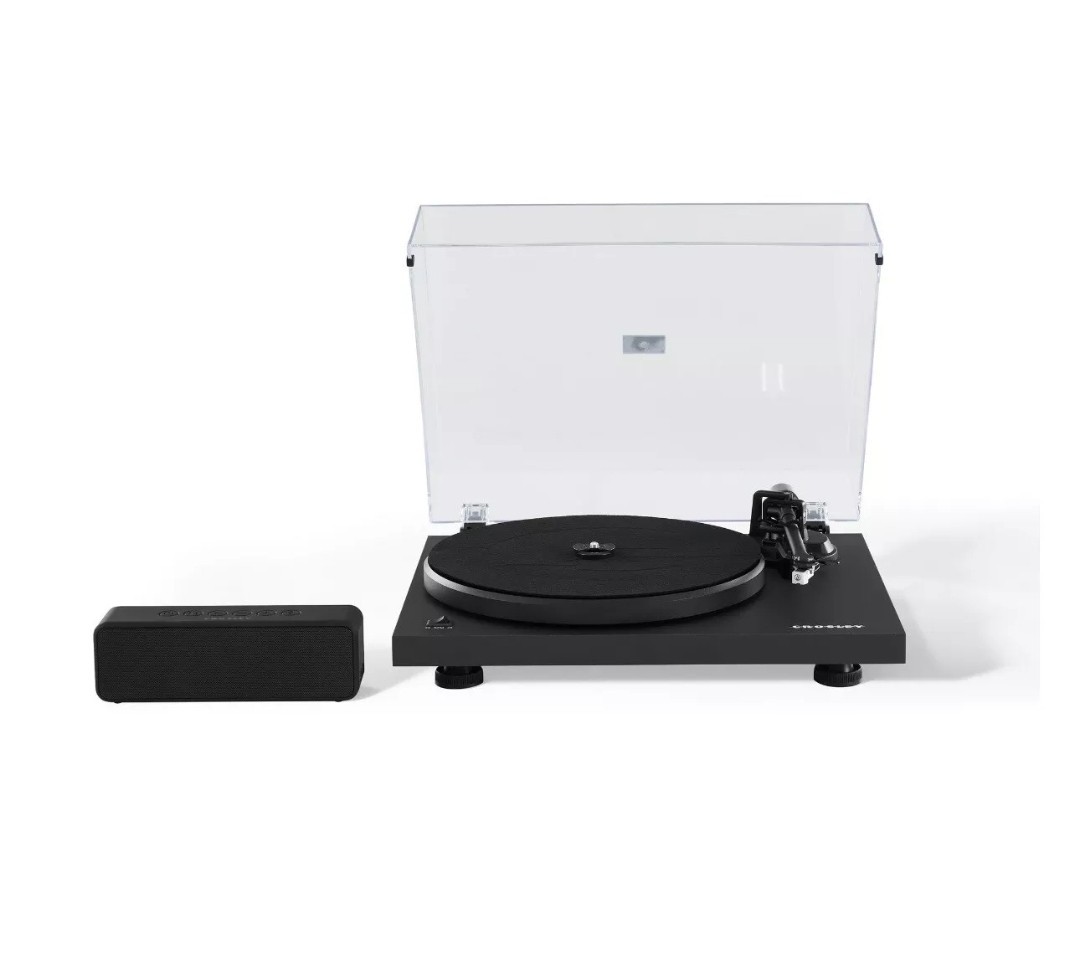 Crosley C6 Turntable and Speaker Kit (KTC6B-BK)