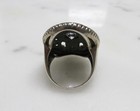 Clear Stone Sterling Silver & 14K Statement Ring w/ Marcasites ~ 12.7g ~ 5-E380 — photo 4