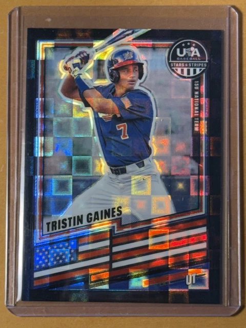 2026 Panini Stars & Stripes USA Prism TRISTIN GAINES Black Pandora Prism 1/1🔥