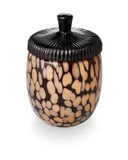 Illume  Midnight Pumpkin Glass Acorn Candle Scented Candle