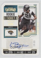 2023 Panini Contenders Rookie Ticket Stub 15/21 Latavious Brini #249 Auto 0c6