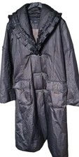 manteau long ZAPA à capuche gris uni poches manches longues femme
