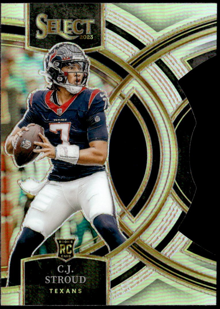 2023 Panini Select #183 C.J. Stroud Silver Prizms Die Cuts Rookie E1