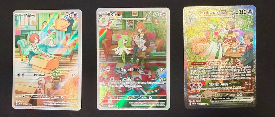 Pokemon Evolution Set Ralts 211/198, Kirlia 212/198, Gardevoir EX 245/198 - Image 2 of 4
