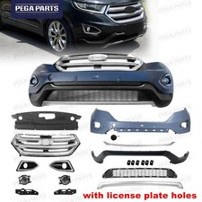 Complete Front Bumper Cover Grille Fog Light Assembly For 2015-2018 Ford Edge