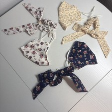 3-Free People Womens Floral Face Mask  Scrunchie O/S NEW