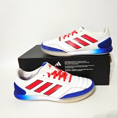 Adidas Top Sala Competition White Blue Mens Size 7.5