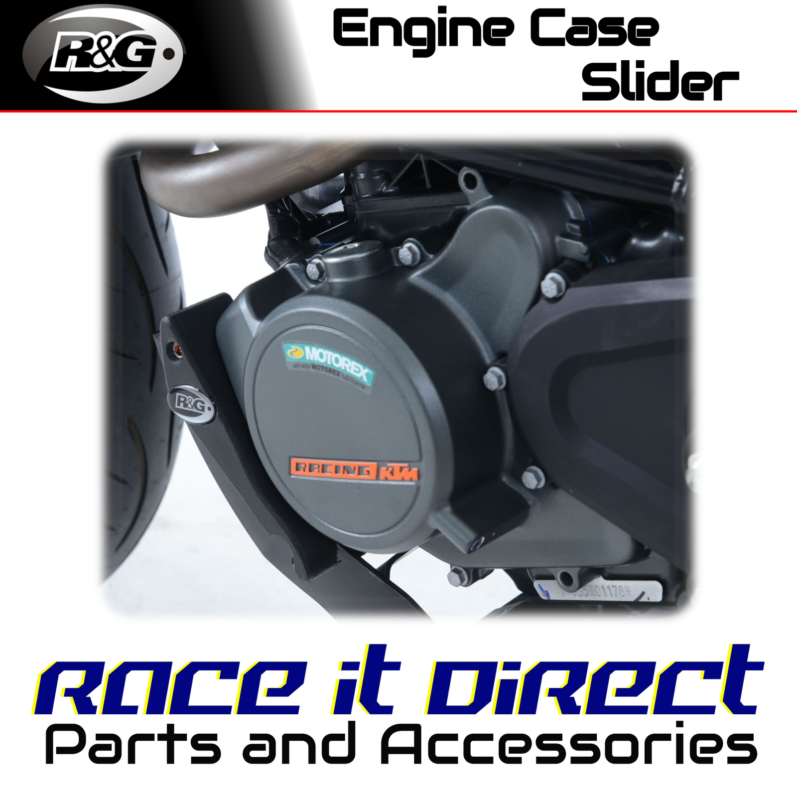 Engine Case Sliders for KTM 125 Duke 2017-2023 LHS R&G