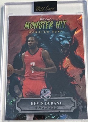 Kevin Durant 2025 Wild Card Sports Haunted Hits Blood Red Werewolf 1/1 SSP