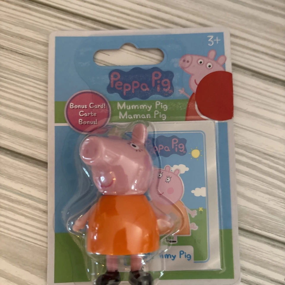 Lot of 5 Peppa Pig Family Figures With Bonus Cards NEW - Image 4 of 4
