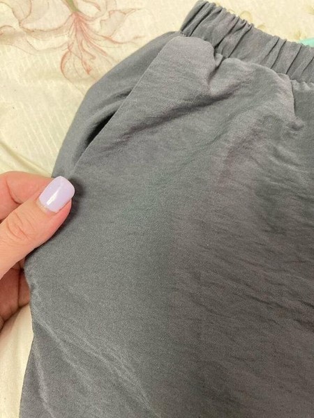 Women Georges Rech Trousers Grey Viscose M