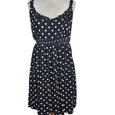 Black and White Poka Dot Tank Size 18