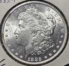 A 1885 Morgan Silver Dollar $1 Coin - Choice/Gem BU! Flashy!