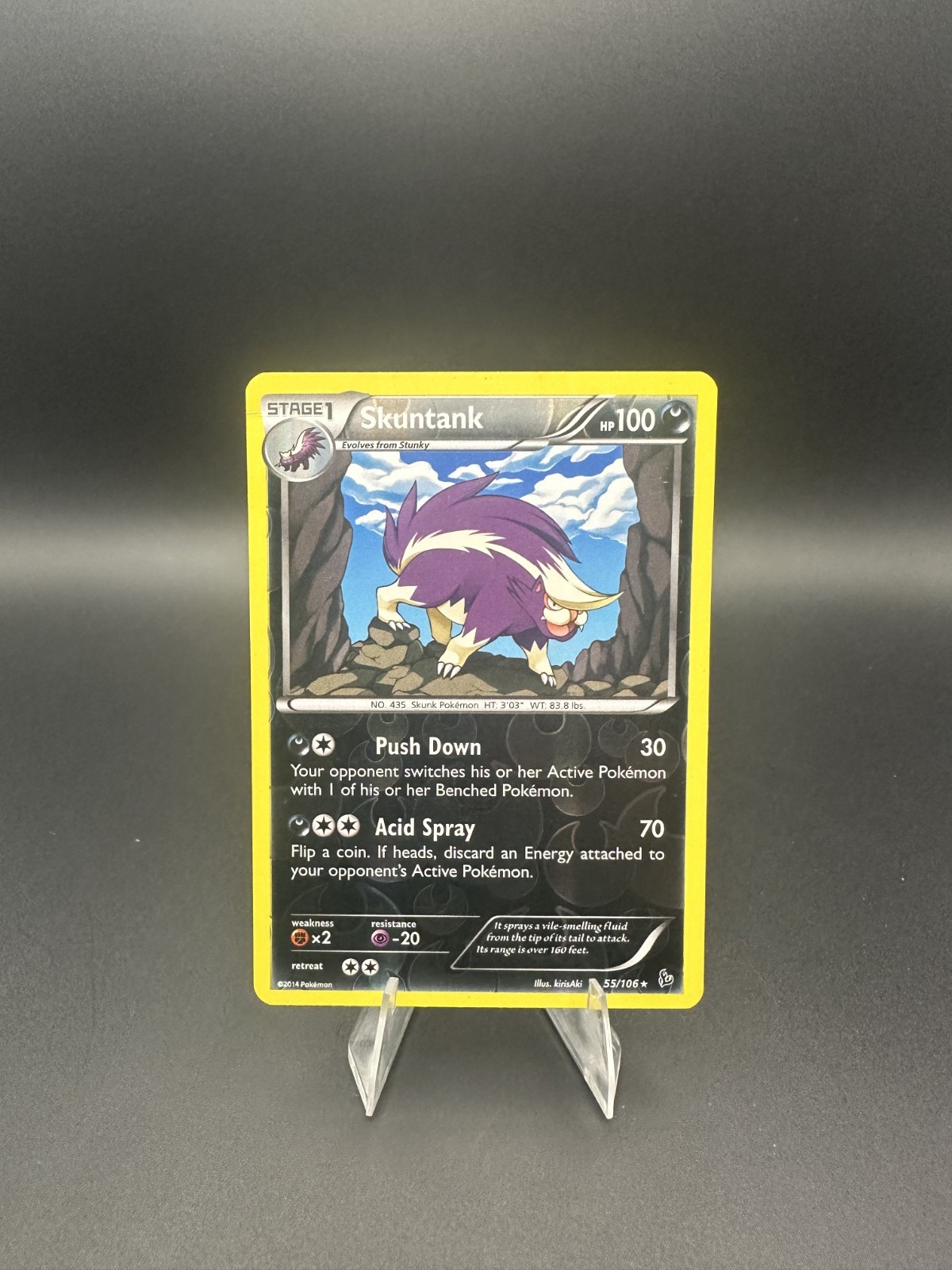 Pokemon TCG Skuntank 55/106 Reverse Holo