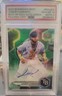 2023 Bowman's Best Junior Caminero best of '23 Auto Green Refractor PSA 10  Rc 