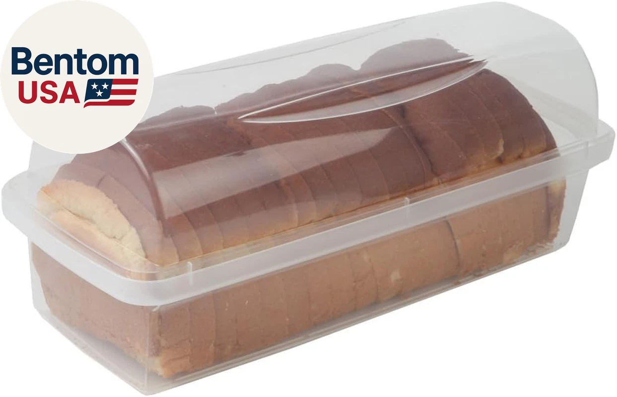 Bread Storage Container - BPA Free, Transparent Plastic Bread Box - Bread Storag
Opens in a new wind