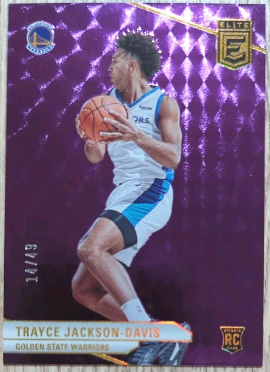 2023-24 Donruss Elite - Rookies Trayce Jackson-Davis #247 Purple /49 (RC)
