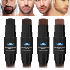 1x Beard Pencil Filler For Men BLACK Beard Moustache Pen Waterproof Long Lasting