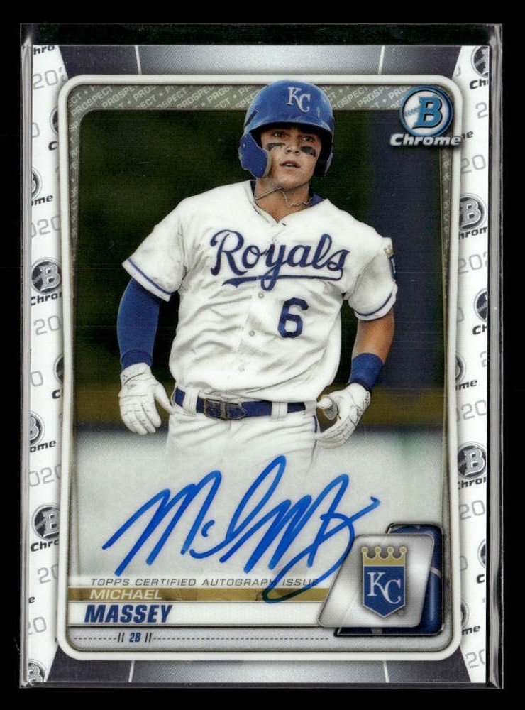 2020 Bowman Chrome Michael Massey Prospect Auto Autograph #CPA-MM UX5068