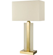 Stone and mild steel base Takumi Table Lamp, Bedside Light Lamp, Room Lamp