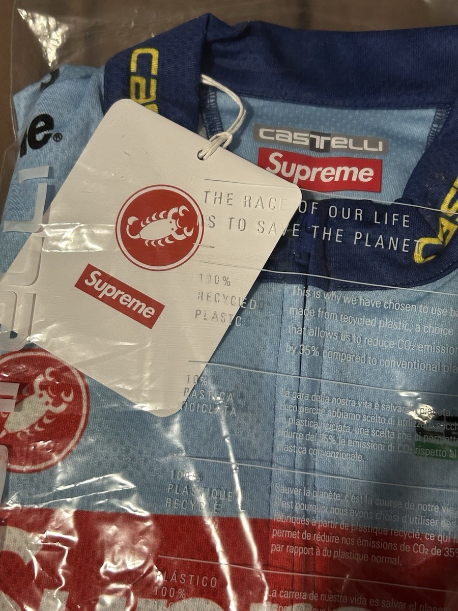 【Supreme x SpongeBob】Castelli LS Cycling Jersey Blue 25SS Supreme x SpongeBob SquarePants is the most outrageous