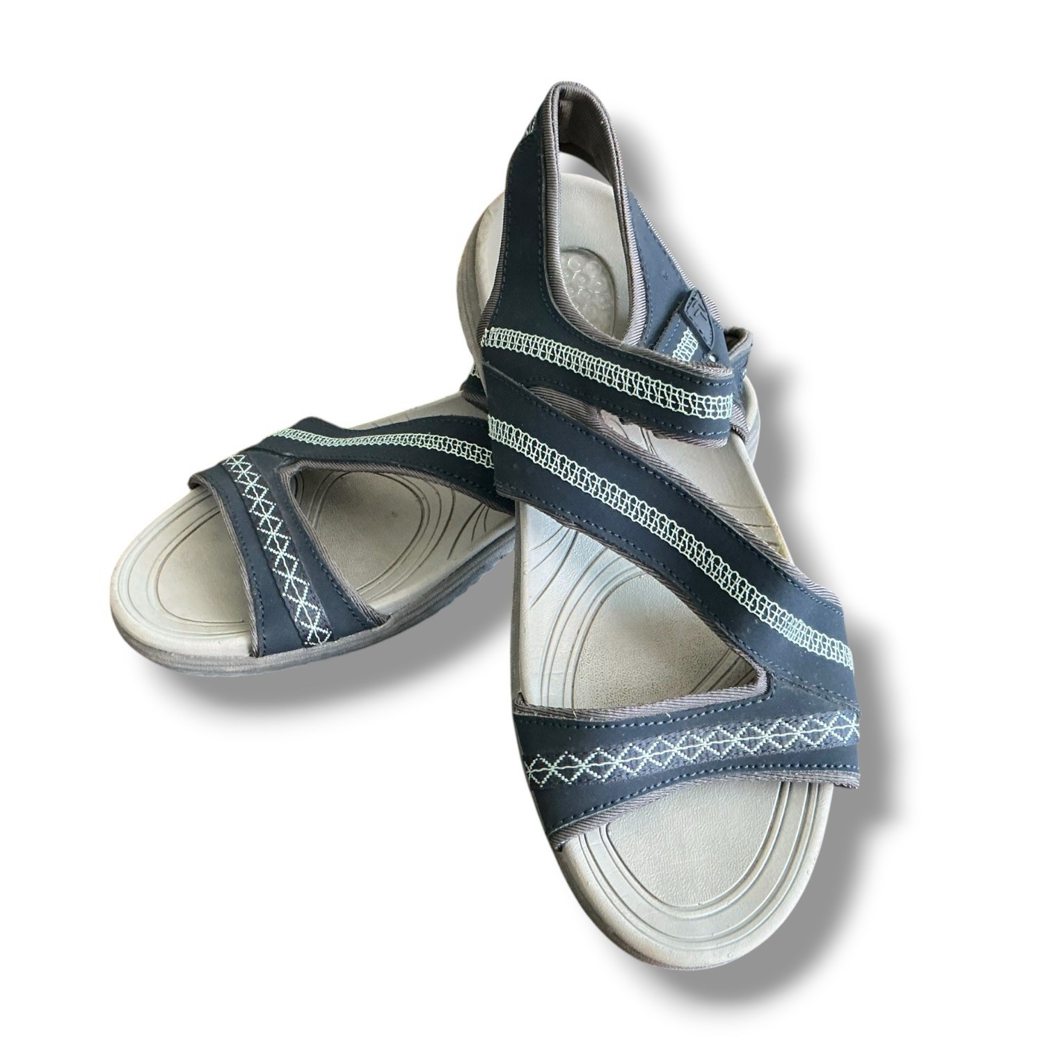 Sandalias impermeables con plantilla acolchada de gel Dr Scholl’s azules para mujer 8,5