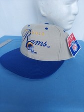 Vintage St. Louis Rams Cap Hat Team NFL Drew Pearson Snapback New Old Stock 1996