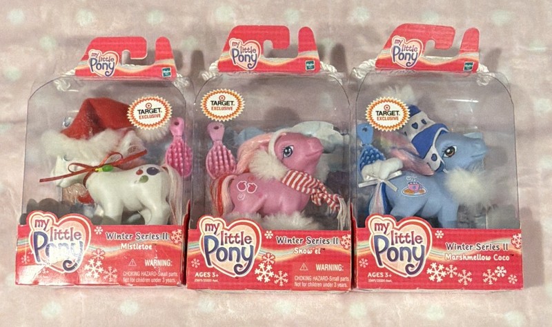 My Little Pony Winter Series II Snow’el, Mittens, Marshellow Coco