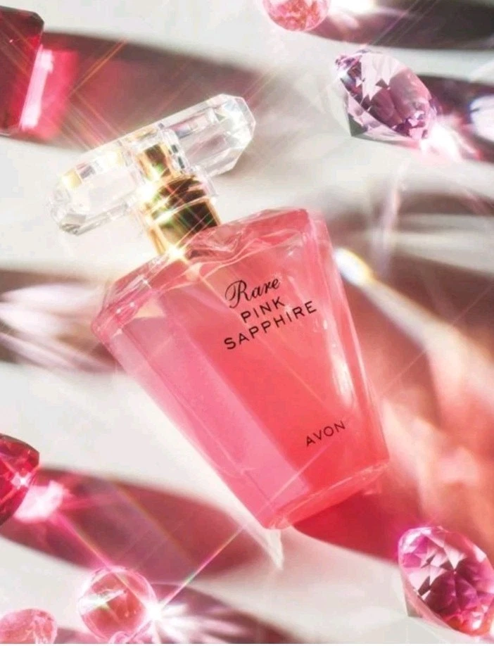 Perfume raro de safira rosa Avon 1,7 oz - Imagem 3 de 3