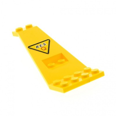 1x Lego Ufo Flügel Platte 8x4 und 2x3 1/3 gelb Stütze Hovercraft 6473 30118pb02