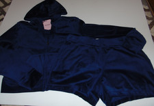 NWT Women's JUICY COUTURE Atlantis Velour Hoodie Bling Set Size L 189  FS: 