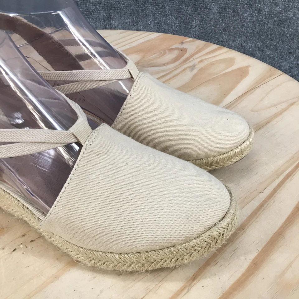 Sandalias LifeStride para mujer 7,5 M beige Katrina 2 alpargatas cuña con tira trasera Foto 3 de 4