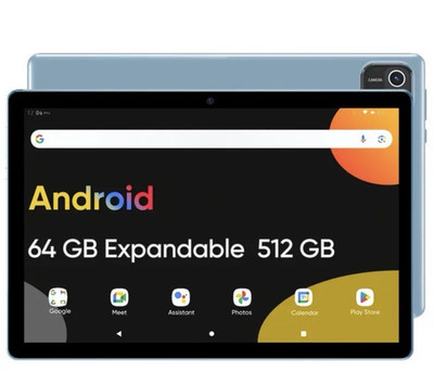 Tablet 10 Inch Android 64GB 6GB RAM Expandable 512GB Dual Camera Touchscreen New