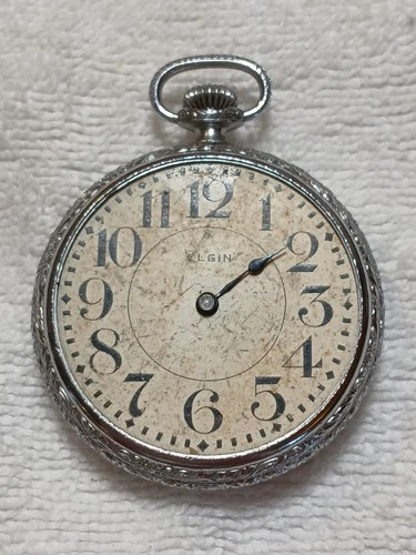 Antique 1904 Elgin Pocket Watch 16s Grade 291 Model 7 - 7 Jewel Open Face AS IS