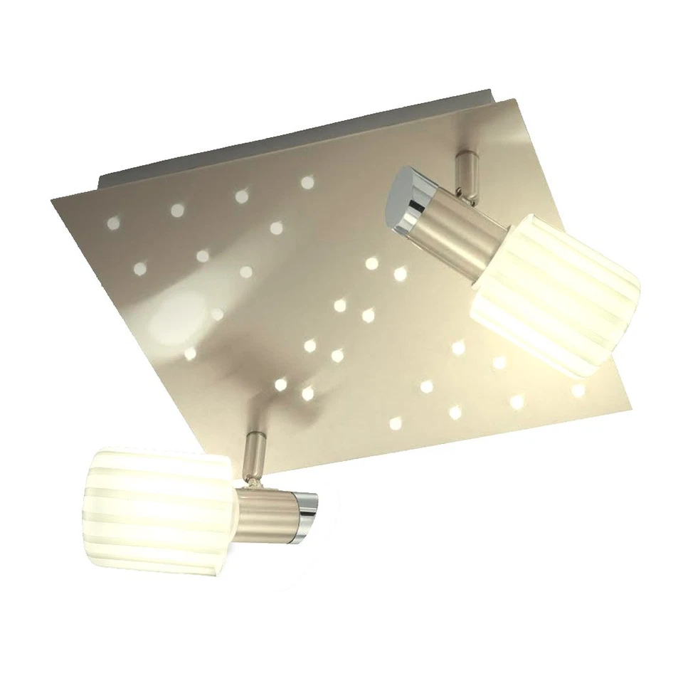 Eglo Plafoniera Mychoice Cromo 2 X 9W E14 Bianco Caldo Esl Orientabile + 32 X - Immagine 2 di 3