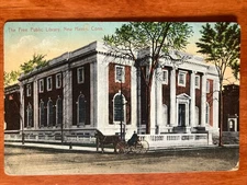 The free public library New Haven CT 1911 Postcard PC8