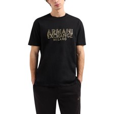 Image of Armani Exchange Mens T-Shirts Milano Logo Crew Neck Pullover Sport Top