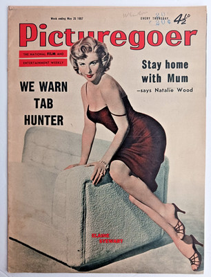 Picturegoer Magazine May 1957 Natalie Wood Tab Hunter Movie Star Gossip