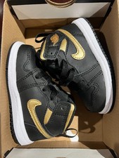 NIKE JORDAN 1 MID TD DQ8425 071 SIZE 4C, 5C the box has no lid
