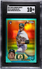 2023 Topps Chrome Update Mason Miller RC Aqua Refractor 36/199 SGC 10 GEM MT