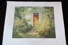 Vintage 1998 Grandmother's Doorway Switzerland Print by Abbott Fuller Graves